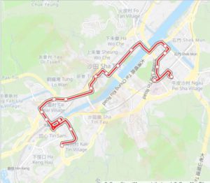 New Territories Bus Route / Line No: 80K Runs from Sun Chui to Yu