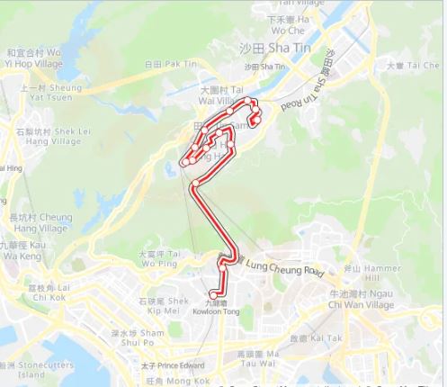 New Territories Bus Route / Line No: 281M - Runs from Sun Tin Wai to ...