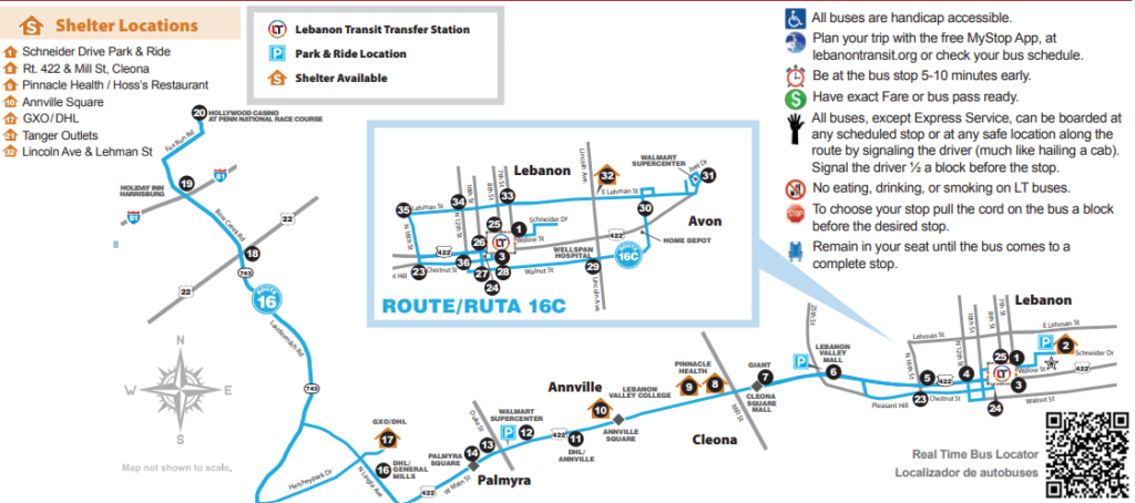 16c bus schedule