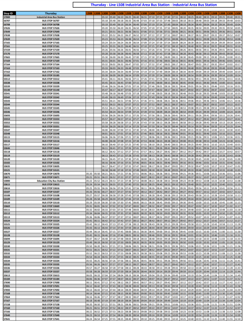 508 Bus Schedule.pdf Mowasalat Bus Route / Line L508: From Industrial Area Bus Station Qatar ...