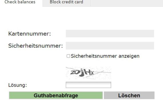 BVG Credit Card